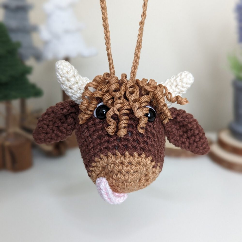 Highland Cow Car Charm