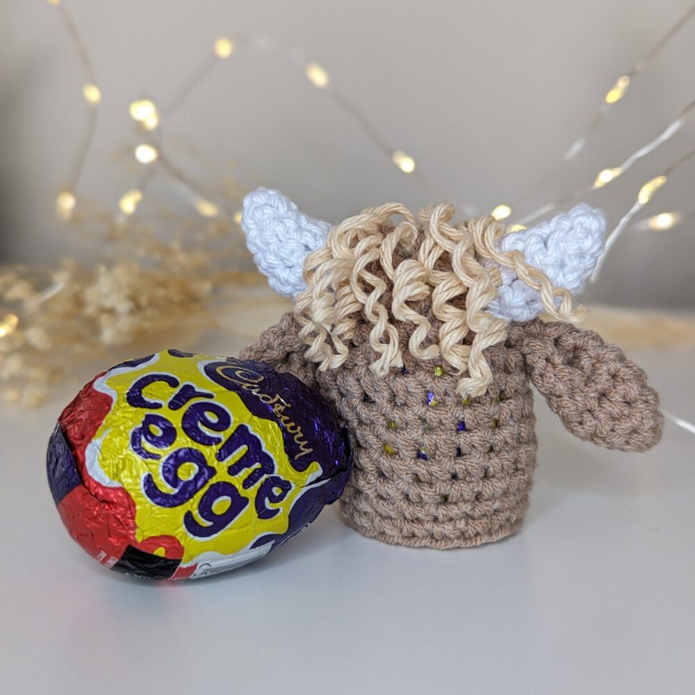 Highland Cow Chocolate Egg Cover