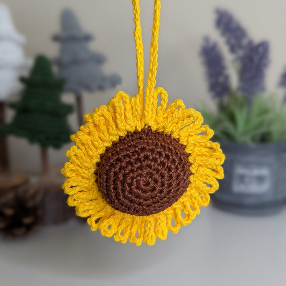 Sunflower Car Charm