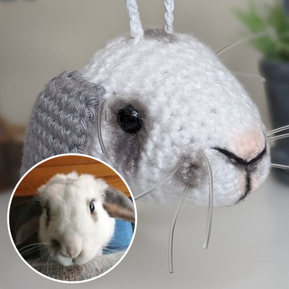 Custom Bunny Car Charm