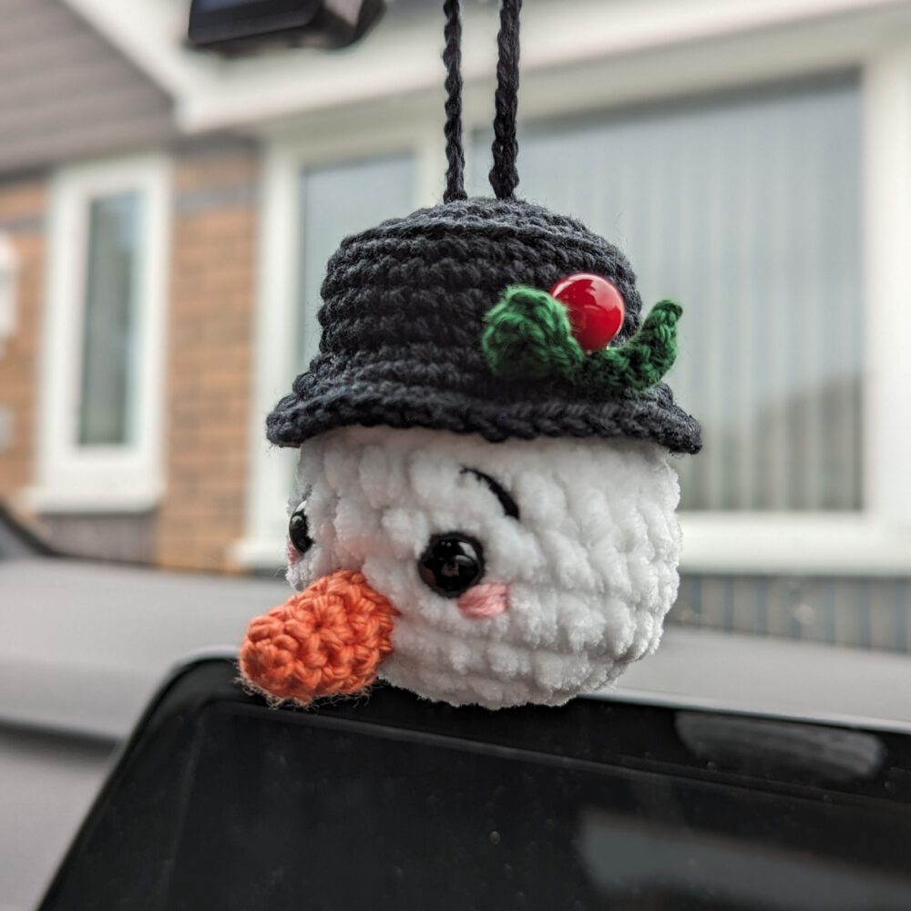 Snowman Car Charm