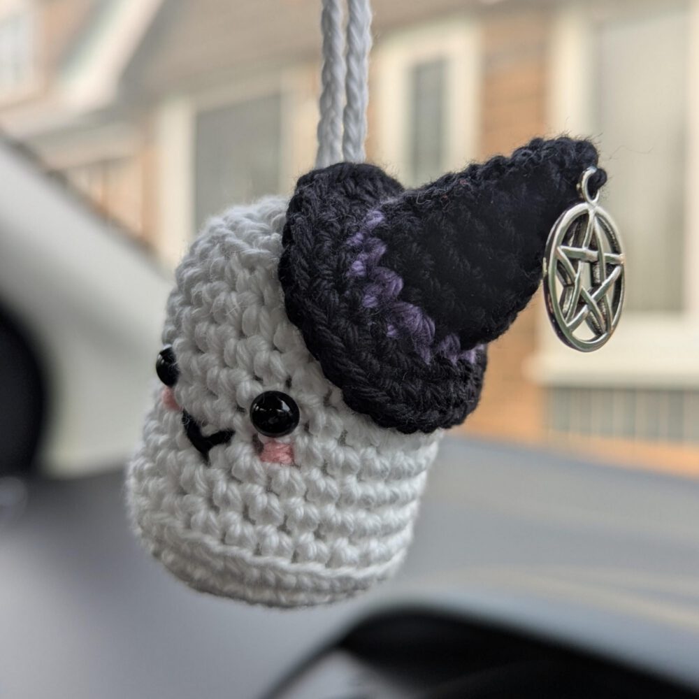 Witch Marshmallow Car Charm